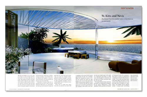 vacation homes magazine spread